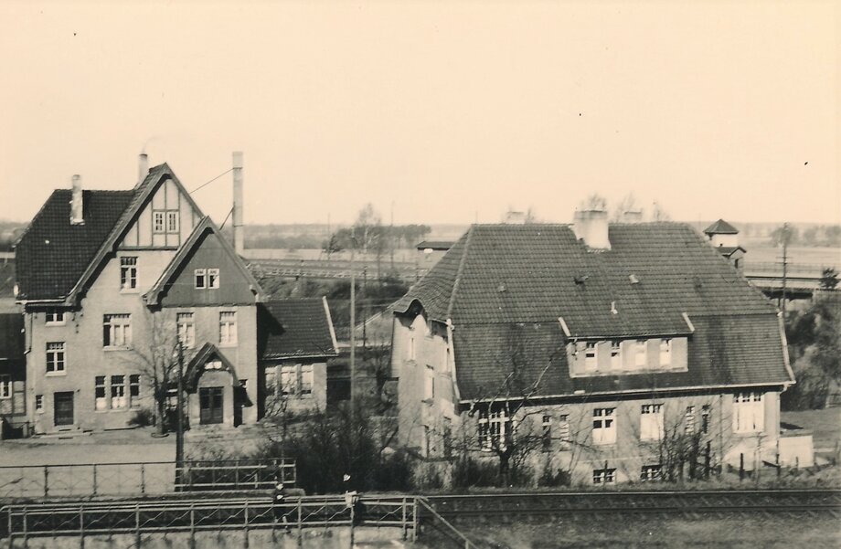 DerBahnhof Plockhorst in den 1960ziger Jahren