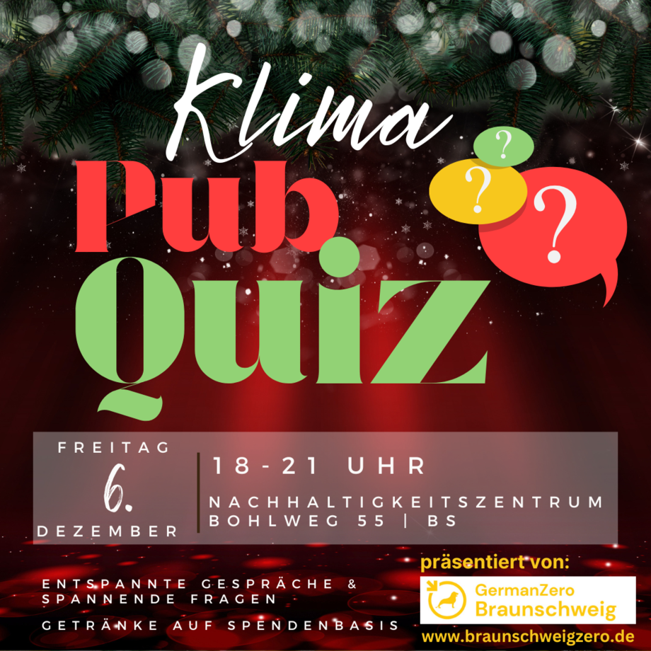 Einladung Klima Pub Quiz