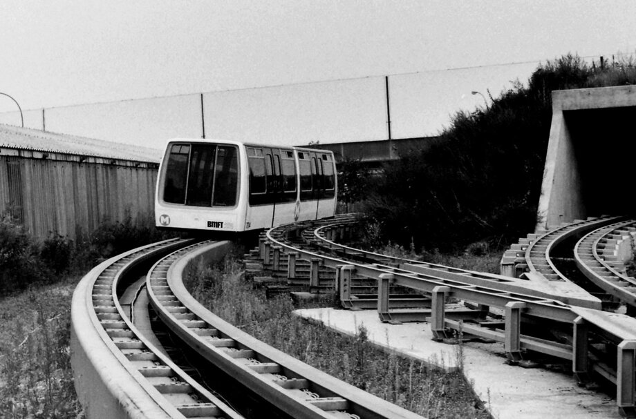 Die M-Bahn-Teststrecke in Braunschweig