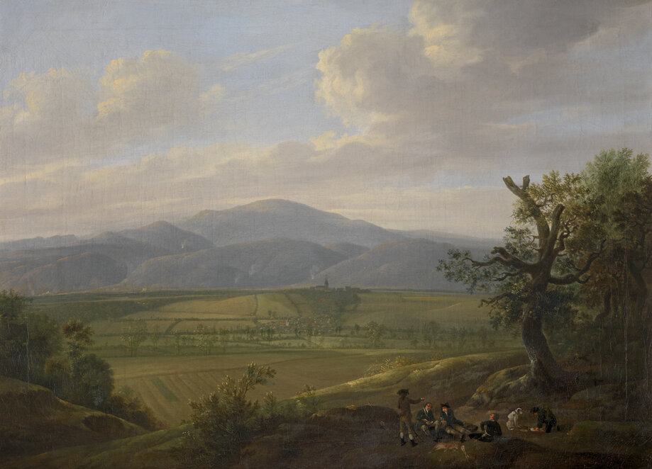 Pascha J. F. Weitsch, Brocken-Panorama, um 1775, HAUM, Inv.-Nr. GG L6 (Leihgabe der Richard Borek Stiftung)
