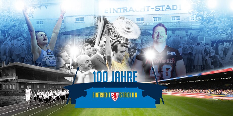 Das Eintracht-Stadion feiert sein 100-jähriges Bestehen.