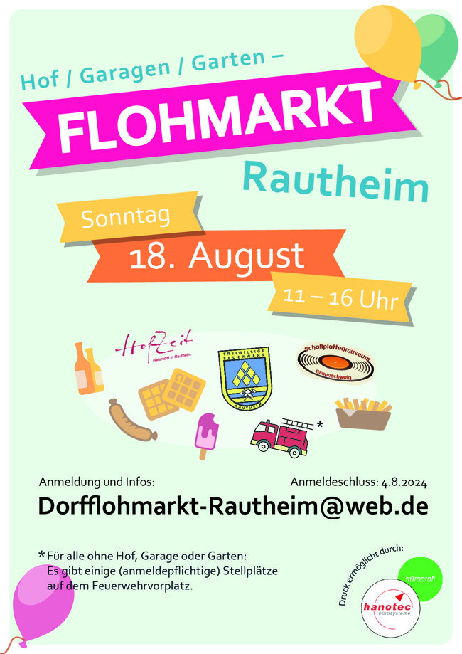 Plakat Hofflohmarkt 2024