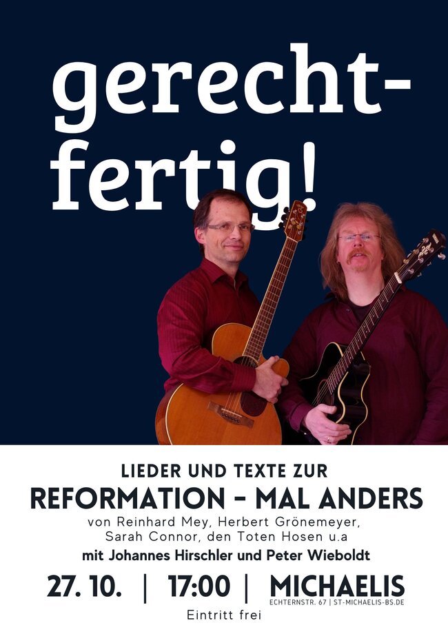 Plakat Gerecht-fertig