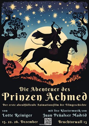 Die Abenteuer des Prinzen Achmed von Lotte Reiniger und Musik von Juan Peñalver Madrid.