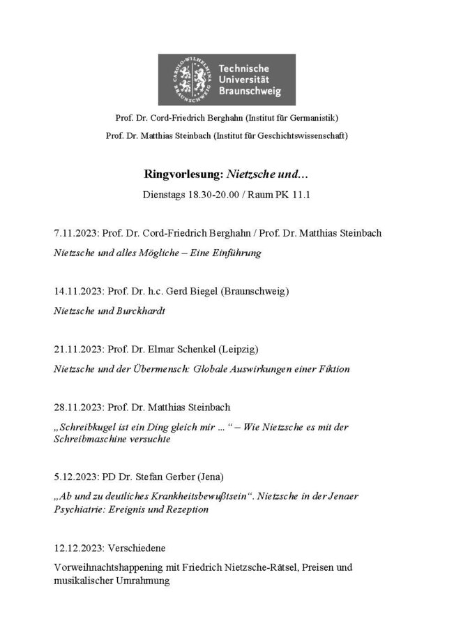 Programm Ringvorlesung Nietzsche und_Seite 1