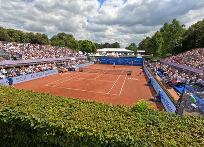 Luftbildaufnahme Center Court